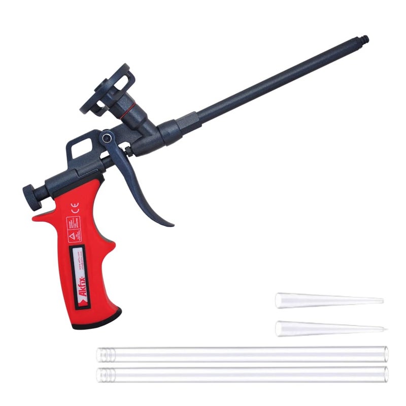 AKFIX Dispensing Foam Gun - Spray Foam Applicator for Caulking, Professional Insulation for Window and Door | Foam&Cleaner NOT Included | 1 Pack - Image 1